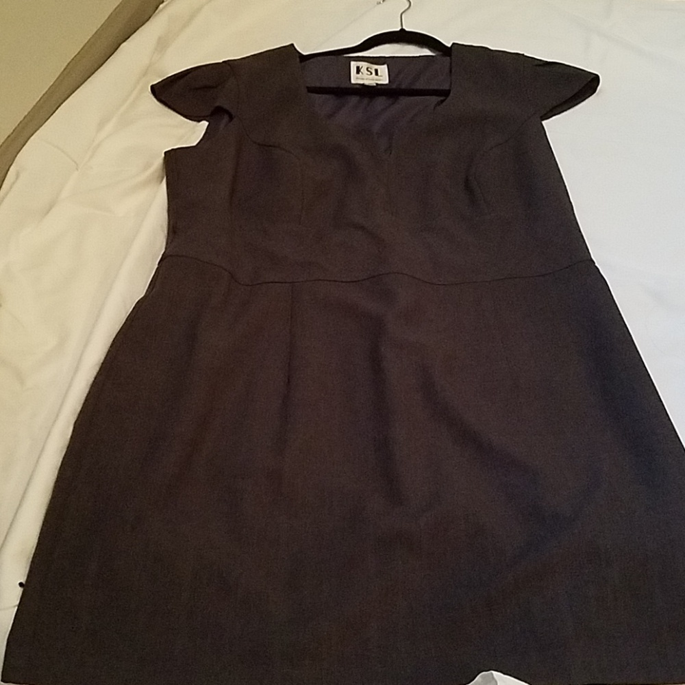 Grey Plus Size Sheath Dress